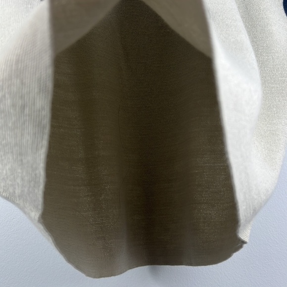 NEW J. Crew COLLECTION Minimalist Wool Blend Oatmeal Preppy V-Neck Knit Top - Picture 12 of 15